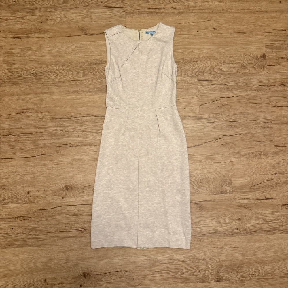 ANTONIO MELANI Sleeveless Light Gray Sheath Dress
